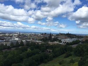 The view of Edinburgh from the castle